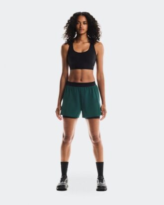 Kvinder 3″ Performance 2/1 Shorts Spirulina | Black