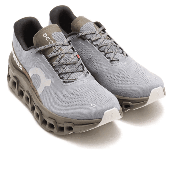 On Running x PLEASURES x The Loop Cloudmonster 2 “Grey”
